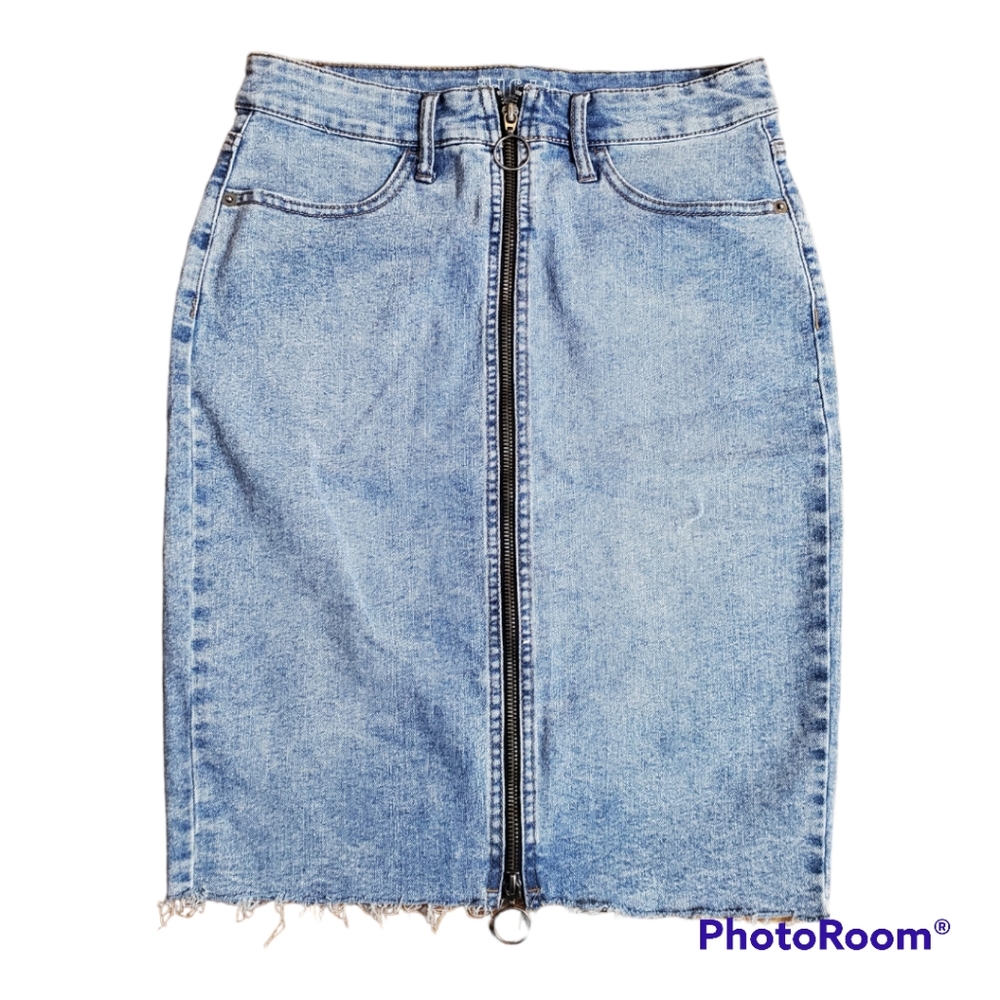 Wild Fable Denim Jean Zippered Skirt